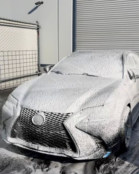 Lexus, foam pre-wash by Heavenly Details
