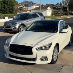Darin Luong's photo 3 of 4: white Infiniti Q50, front view